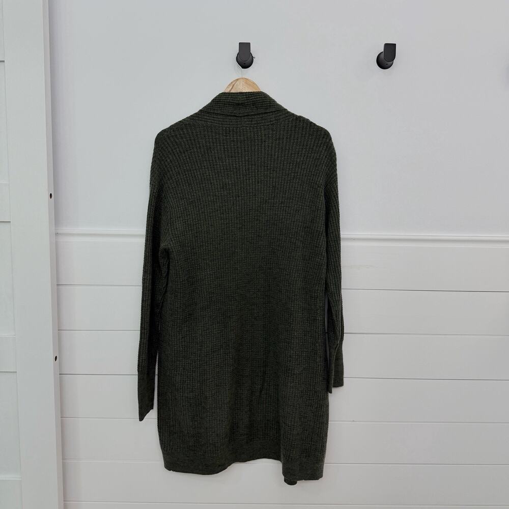 Women’s Calia By Carrie Underwood Green Long Ribbed Cardigan Sweater M - Picture 5 of 7